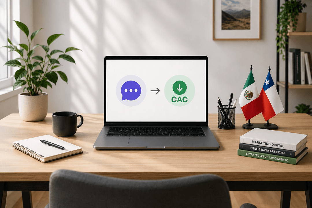 Cómo reducir el CAC con IA conversacional: estrategias probadas en México y Chile
